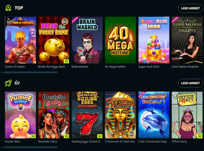 Slotexo Casino játékok